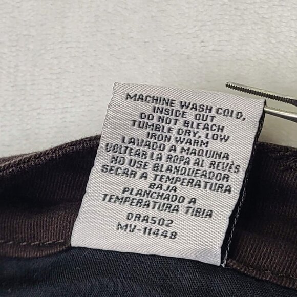 One 5 One Womens Size 12 Authentic Denim Brown Stretch Pants - Picture 4 of 12